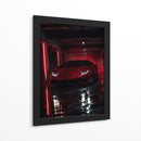 Lamborghini Rojo Neón - Puffy Design | Cuadro decorativo de Canvas Lab