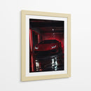 Lamborghini Rojo Neón - Puffy Design | Cuadro decorativo de Canvas Lab