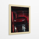 Lamborghini Rojo Neón - Puffy Design | Cuadro decorativo de Canvas Lab