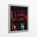 Lamborghini Rojo Neón - Puffy Design | Cuadro decorativo de Canvas Lab