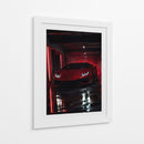 Lamborghini Rojo Neón - Puffy Design | Cuadro decorativo de Canvas Lab