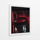 Lamborghini Rojo Neón - Puffy Design | Cuadro decorativo de Canvas Lab