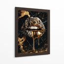 Dinero de Oro Goteando - Puffy Design | Cuadro decorativo de Canvas Lab