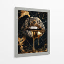 Dinero de Oro Goteando - Puffy Design | Cuadro decorativo de Canvas Lab