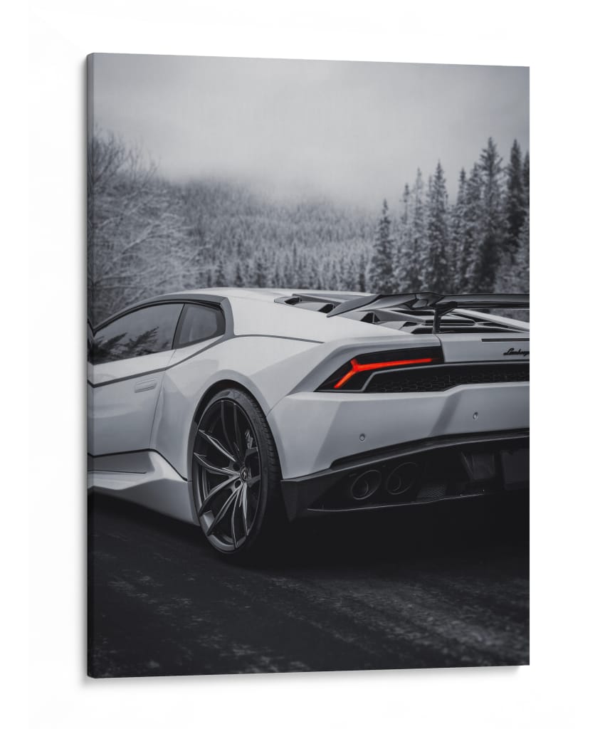 Depredador Invernal — Lamborghini Huracán - Sae Art | Cuadro decorativo de Canvas Lab