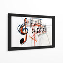 Garabatos musicales con lineas de colores - DIEGO D L | Cuadro decorativo de Canvas Lab