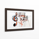 Garabatos musicales con lineas de colores - DIEGO D L | Cuadro decorativo de Canvas Lab