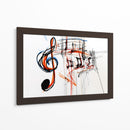 Garabatos musicales con lineas de colores - DIEGO D L | Cuadro decorativo de Canvas Lab