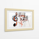 Garabatos musicales con lineas de colores - DIEGO D L | Cuadro decorativo de Canvas Lab