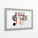 Garabatos musicales con lineas de colores - DIEGO D L | Cuadro decorativo de Canvas Lab