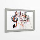 Garabatos musicales con lineas de colores - DIEGO D L | Cuadro decorativo de Canvas Lab