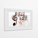 Garabatos musicales con lineas de colores - DIEGO D L | Cuadro decorativo de Canvas Lab