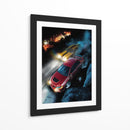 Duelo en la Montaña: Mitsubishi Lancer Evolution X vs Dodge Charger - Sae Art | Cuadro decorativo de Canvas Lab