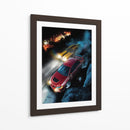 Duelo en la Montaña: Mitsubishi Lancer Evolution X vs Dodge Charger - Sae Art | Cuadro decorativo de Canvas Lab