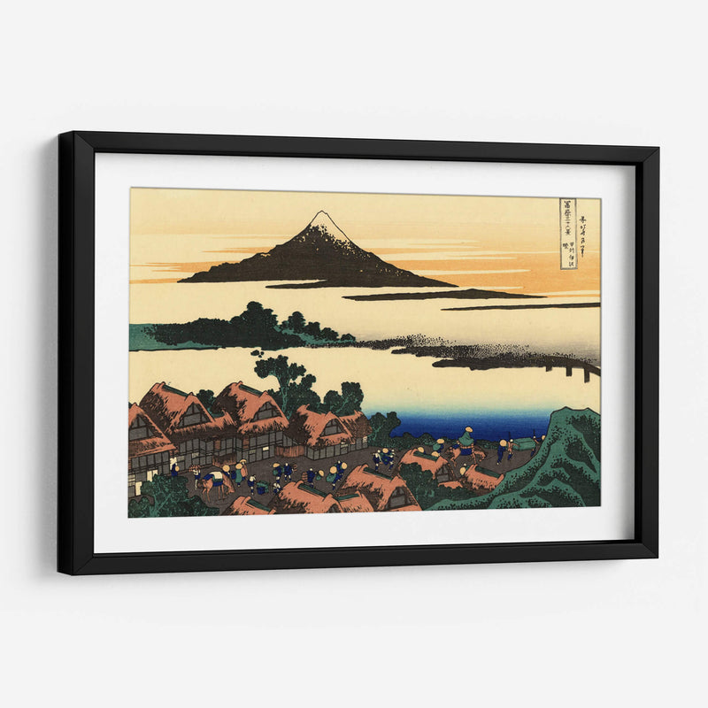 Aldea Inunki - Katsushika Hokusai | Cuadro decorativo de Canvas Lab