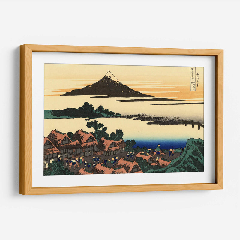 Aldea Inunki - Katsushika Hokusai | Cuadro decorativo de Canvas Lab