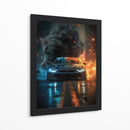 Tormenta Urbana: BMW i8 - Sae Art | Cuadro decorativo de Canvas Lab