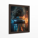 Tormenta Urbana: BMW i8 - Sae Art | Cuadro decorativo de Canvas Lab