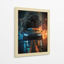 Tormenta Urbana: BMW i8 - Sae Art | Cuadro decorativo de Canvas Lab