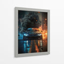 Tormenta Urbana: BMW i8 - Sae Art | Cuadro decorativo de Canvas Lab