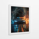 Tormenta Urbana: BMW i8 - Sae Art | Cuadro decorativo de Canvas Lab