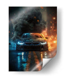 Tormenta Urbana: BMW i8 - Sae Art | Cuadro decorativo de Canvas Lab