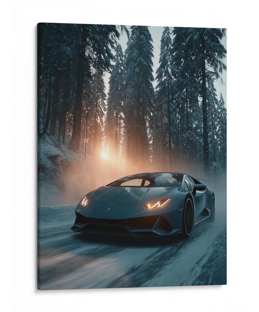 Toro Congelado: Lamborghini Huracan - Sae Art | Cuadro decorativo de Canvas Lab