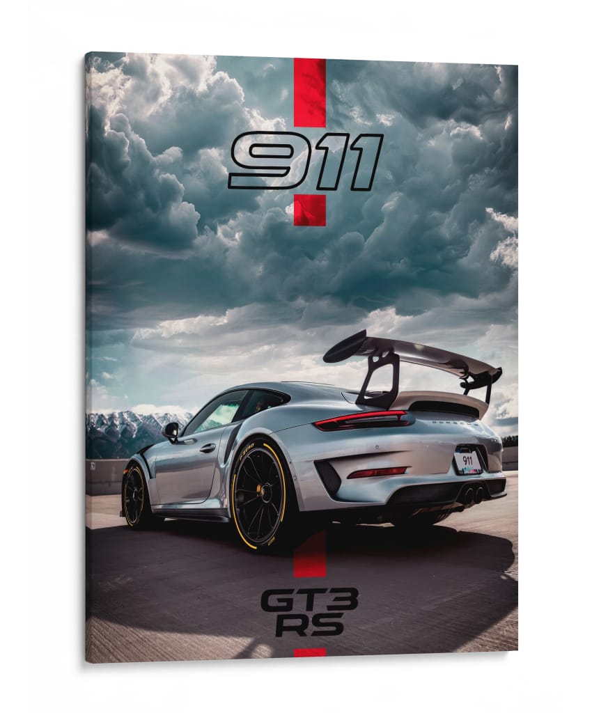 Conquistador de Nubes: Porsche 911 GT3 RS - Sae Art | Cuadro decorativo de Canvas Lab