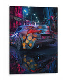 Sonrisa Neón – Toyota GR Supra - Sae Art | Cuadro decorativo de Canvas Lab