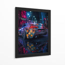 Sonrisa Neón – Toyota GR Supra - Sae Art | Cuadro decorativo de Canvas Lab