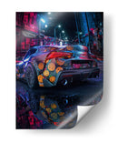Sonrisa Neón – Toyota GR Supra - Sae Art | Cuadro decorativo de Canvas Lab