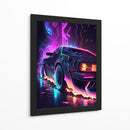 Neon Relic – DeLorean DMC-12 - Sae Art | Cuadro decorativo de Canvas Lab
