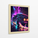 Neon Relic – DeLorean DMC-12 - Sae Art | Cuadro decorativo de Canvas Lab