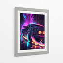 Neon Relic – DeLorean DMC-12 - Sae Art | Cuadro decorativo de Canvas Lab