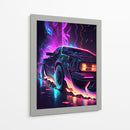 Neon Relic – DeLorean DMC-12 - Sae Art | Cuadro decorativo de Canvas Lab