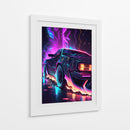 Neon Relic – DeLorean DMC-12 - Sae Art | Cuadro decorativo de Canvas Lab