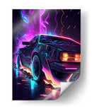 Neon Relic – DeLorean DMC-12 - Sae Art | Cuadro decorativo de Canvas Lab