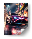 Neon Streets Toyota - Sae Art | Cuadro decorativo de Canvas Lab