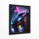 Neon Rain Corvette - Sae Art | Cuadro decorativo de Canvas Lab