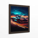 Hiperdeportivo Atardecer Ciberpunk - Sae Art | Cuadro decorativo de Canvas Lab