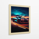 Hiperdeportivo Atardecer Ciberpunk - Sae Art | Cuadro decorativo de Canvas Lab
