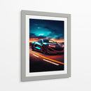 Hiperdeportivo Atardecer Ciberpunk - Sae Art | Cuadro decorativo de Canvas Lab