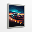Hiperdeportivo Atardecer Ciberpunk - Sae Art | Cuadro decorativo de Canvas Lab