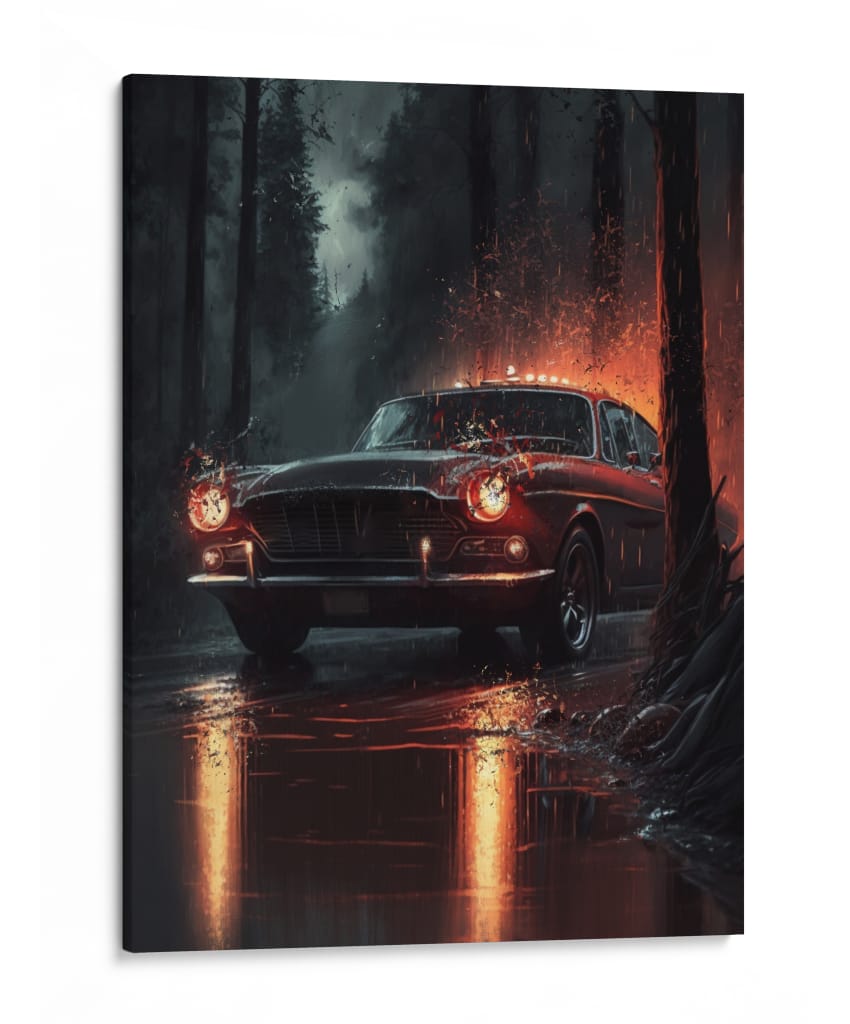 Plymouth de Fuego en el Bosque - Sae Art | Cuadro decorativo de Canvas Lab