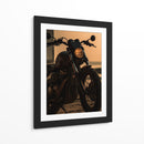 Royal Enfield al Atardecer - Sae Art | Cuadro decorativo de Canvas Lab