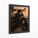 Royal Enfield al Atardecer - Sae Art | Cuadro decorativo de Canvas Lab