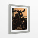 Royal Enfield al Atardecer - Sae Art | Cuadro decorativo de Canvas Lab