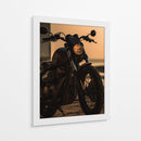 Royal Enfield al Atardecer - Sae Art | Cuadro decorativo de Canvas Lab