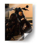 Royal Enfield al Atardecer - Sae Art | Cuadro decorativo de Canvas Lab