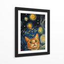 Noche Estrellada Gatuna - Sae Art | Cuadro decorativo de Canvas Lab